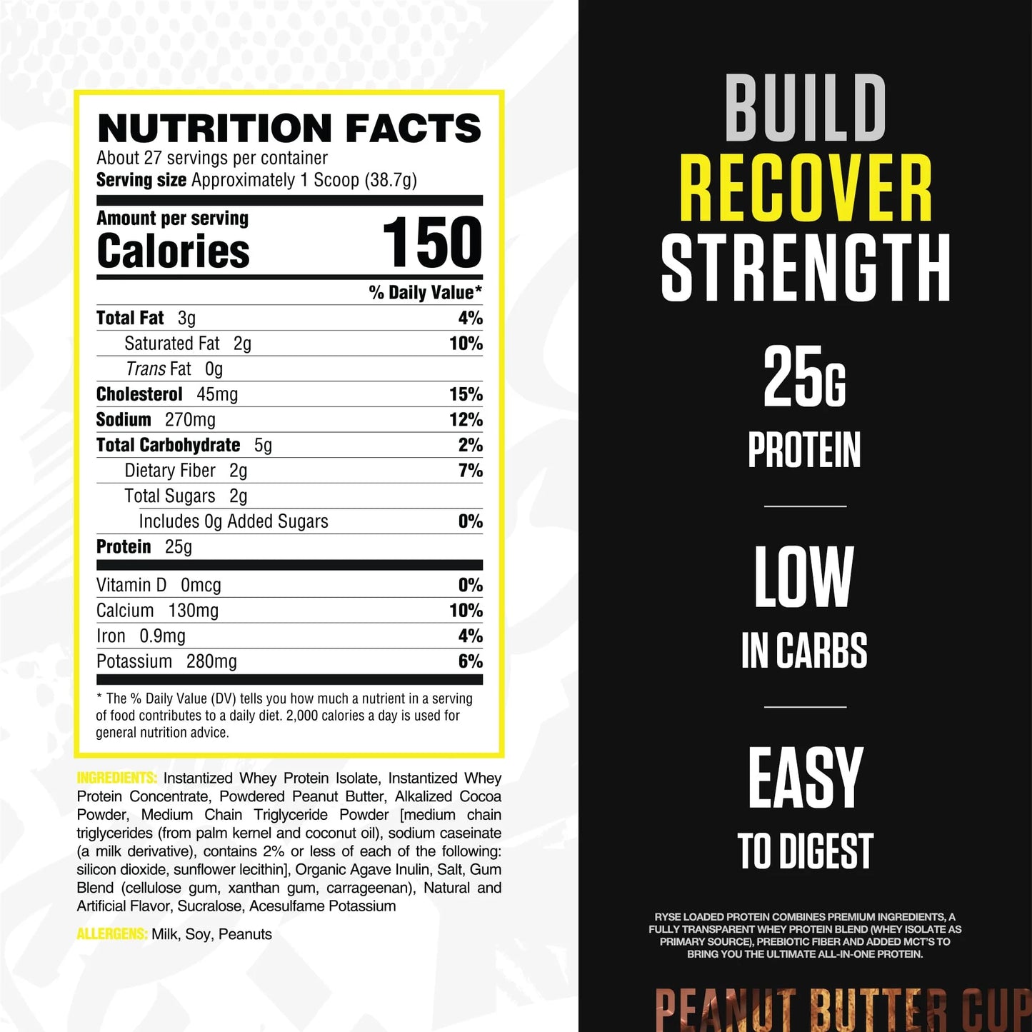 Loaded Protein Powder - Peanut Butter Cup - 27 Servings